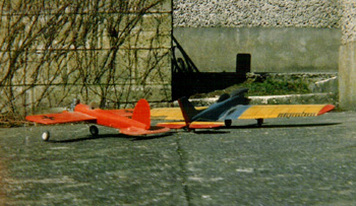 Control line model airplanes